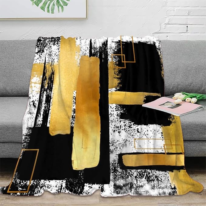 Modern Abstract Geometric Comfortable Blanket 60x80inch - Image 2