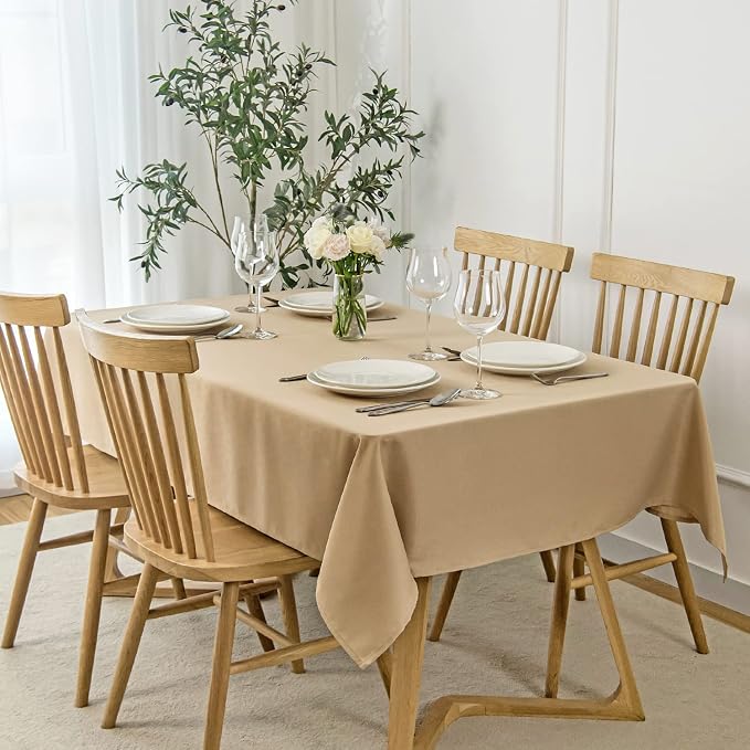 maxmill Jacquard Tablecloth Stain Resistant Waterproof Wrinkle Resistant by maxmill