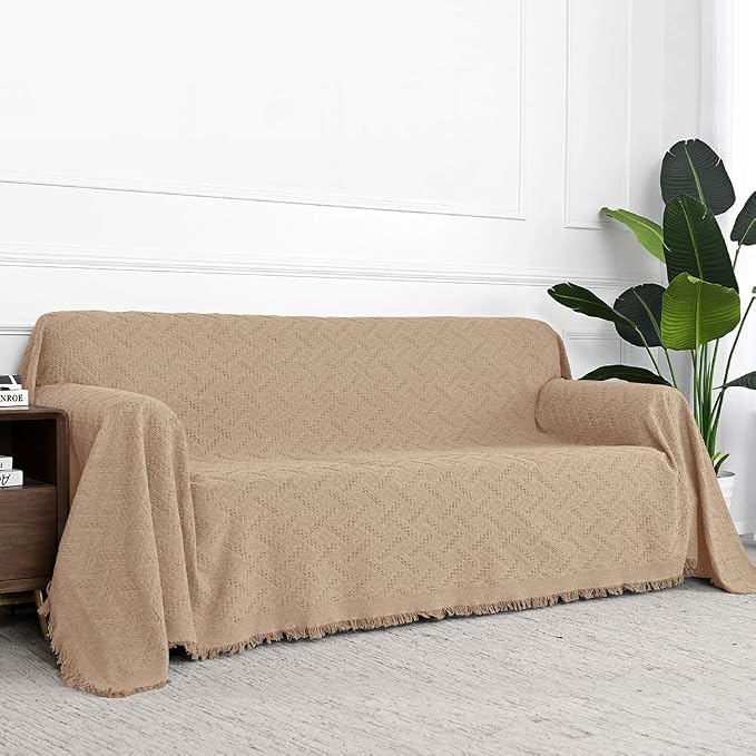 MYSKY HOME Sofa Covers for 3 Cushion Couch Geometrical Couch Cover Living Room - Image 4