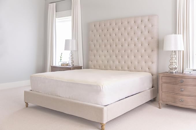 Naturepedic Organic Waterproof Mattress Protector Pad, Fitted Stretch Knit - Image 6