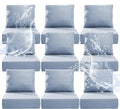 6" Thicker Outdoor Chair Cushion 9 Sets by Artfurniz