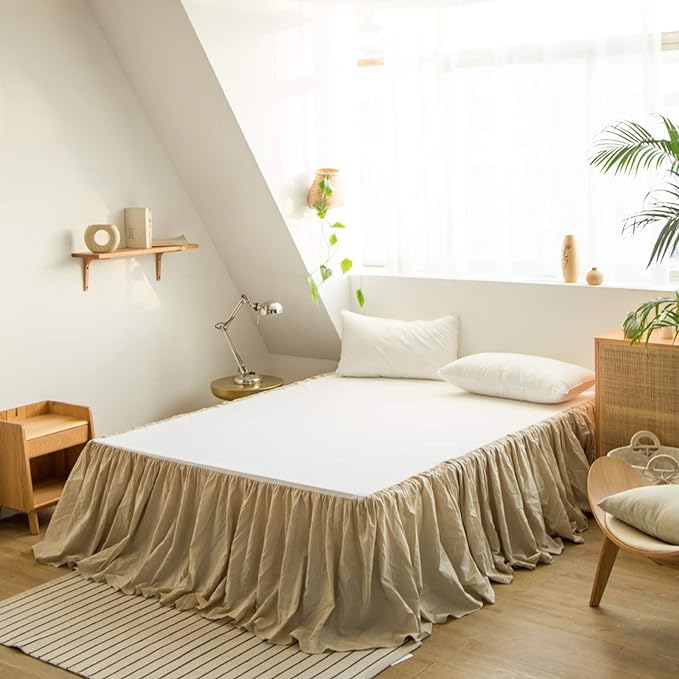 BISELINA French Linen Bed Skirt by BISELINA