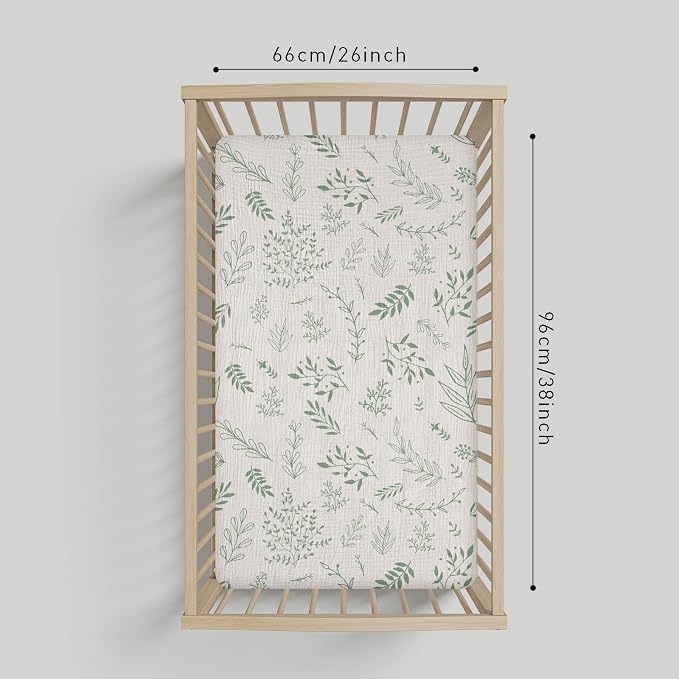 Muslin Mini Crib Sheets, 2 Pack - Image 3