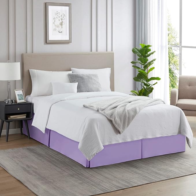 Nestl Lavender Full XL Bed Skirt - Image 4