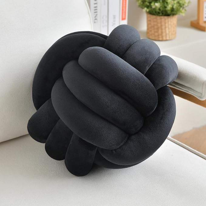 Decorative Throw Knot Pillow Ball by LUSJNGE