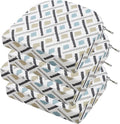 idee-home Outdoor Chair Cushions Set of 4, Thick 17" x 17" x 3" Outdoor Seat by idee-home