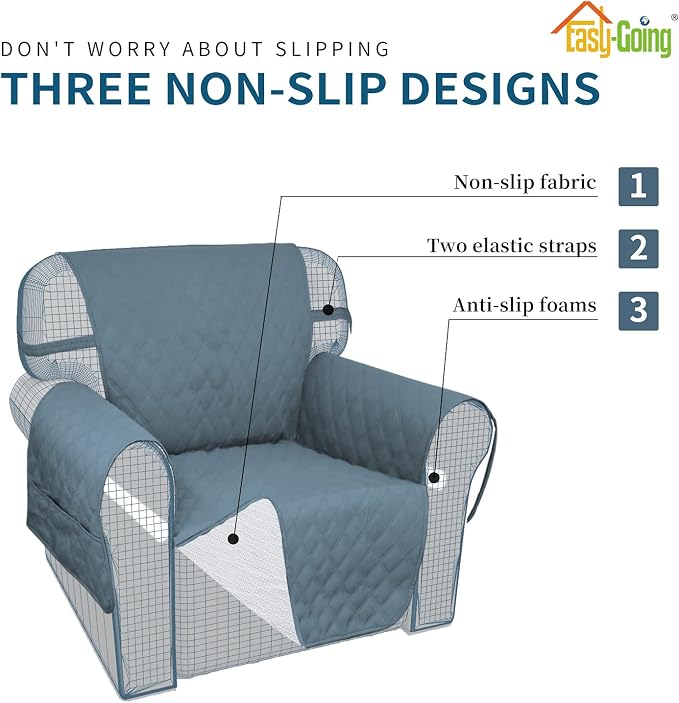 Easy-Going Waterproof Oversized Loveseat Covers Leakproof Couch Cover - Image 4