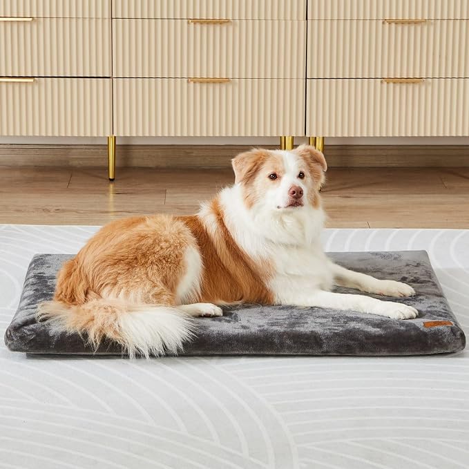 Dog Crate Pad - Dog Bed Large Sized Dogs - XL Memory Foam Pet Bed by LIORCE