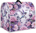 Hummingbird Stand Mixer Cover 4.5-5 Quart Floral Print Kitchen Appliance Covers by HUISEFOR