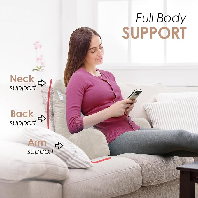 Nestl Reading Pillow with Shredded Memory Foam, Designed - Image 3