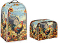 Rooster Toaster and Blender Cover Set Sunflower Dust Protective Cover by Pointodoor