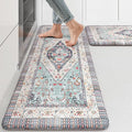 KIMODE Farmhouse Kitchen Mats, Anti Fatigue Kitchen Rugs Sets of 2, Non Slip by KIMODE