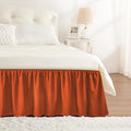 RIMELA Orange Yellow Bed Skirt Queen 15 Inch Drop, Elastic Bed Skirts Queen by RIMELABedSkirt
