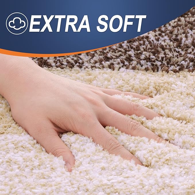 OLANLY Luxury Toilet Rugs U-Shaped 24x20, Extra Soft and Absorbent Microfiber - Image 3