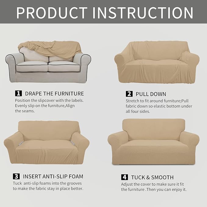 Easy-Going Stretch Chair Sofa Slipcover 1-Piece Couch Sofa Cover Furniture - Image 7
