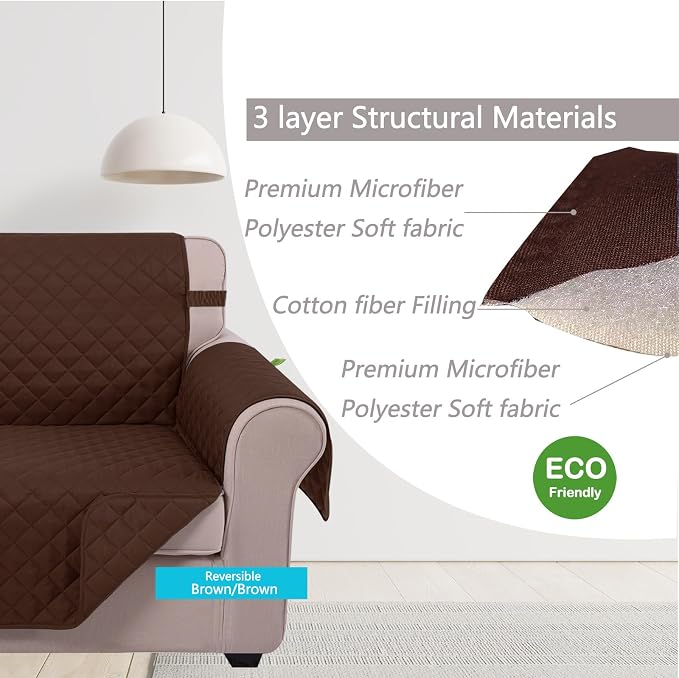 U-NICE HOME Reversible Sofa Cover Couch Cover - Image 4