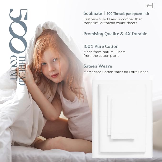 Mayfair Linen 100% Egyptian Cotton 2 Pack King Sheet Set - Image 5