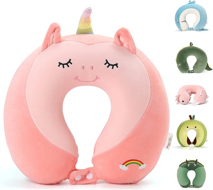 Niuniu Daddy Neck Pillow for Traveling, Pure Memory Foam Travel Neck Support by NiuniuDaddy