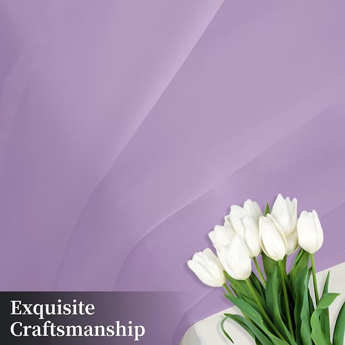 Sheer Curtains 54 Inches Long 2 Panels, Rod Pocket Short Curtain - Image 7