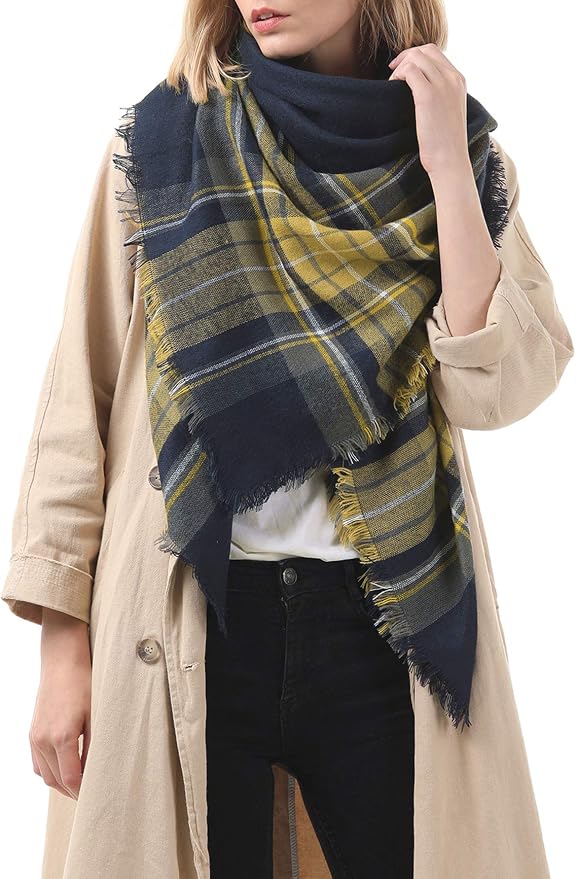 American Trends Women's Cozy Warm Winter Fall Blanket Scarf Stylish Soft Chunky - Image 3