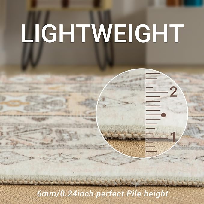 zesthome 6x9 Area Rug, Super Soft Washable Rugs - Image 5