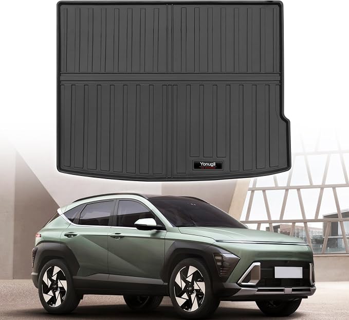 Custom for 2024 2025 2026 Hyundai Kona Cargo Mats Trunk Liner All Weather TPE by Yonugli