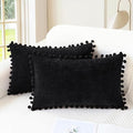 CaliTime Throw Pillow Covers Decorative 20 X 12 Inches Pack of 2 Cozy Solid by CaliTime
