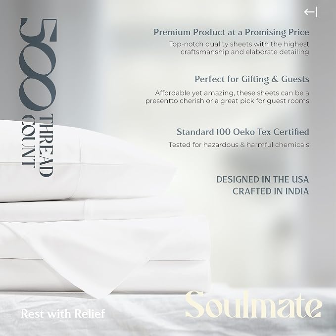Mayfair Linen Twin Sheet Sets Cotton - Image 8