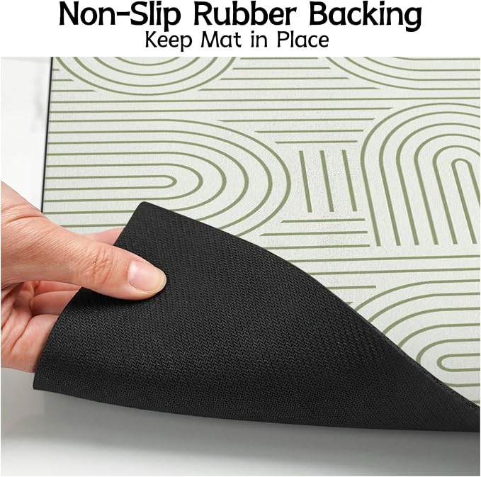 Pet Food Mats for Floor, Absorbent Dog Mat for Food and Water Dispenser Mat - Image 4