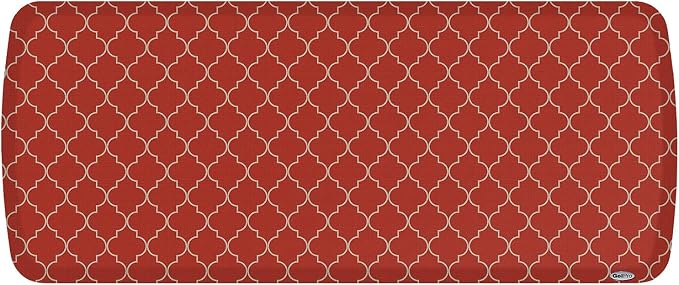 GelPro Elite Premier Anti-Fatigue Kitchen Comfort Floor Mat, Lattice Garnet - Image 2