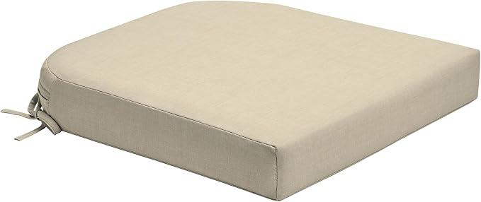 Arden Foam Outdoor Round Back Seat Cushion, 20 x 19, Made by ARDEN