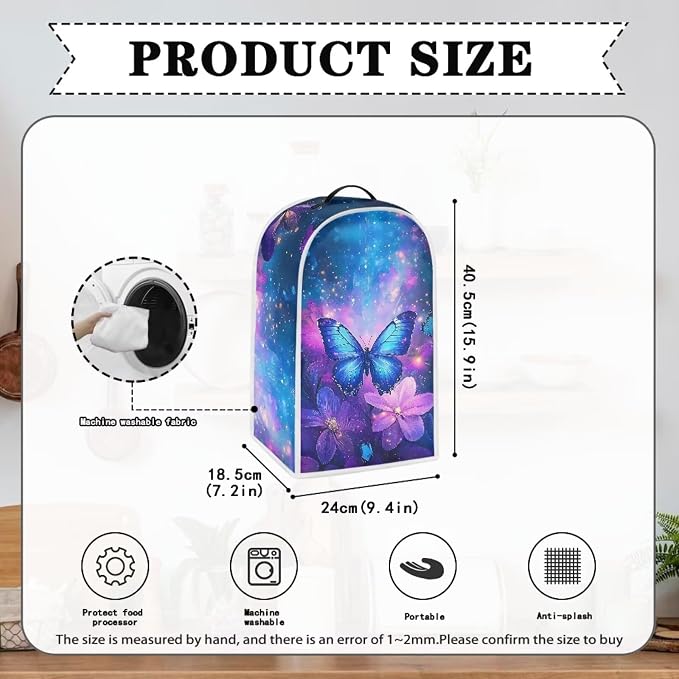 Butterfly Blender Cover for Kitchen Blender Dust Cover Reusable Food Processor - Image 5