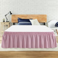 Queen Bed Skirt, Elastic Wrap Around Bed Skirt Queen Size, Bed Skirts by ANARACHON