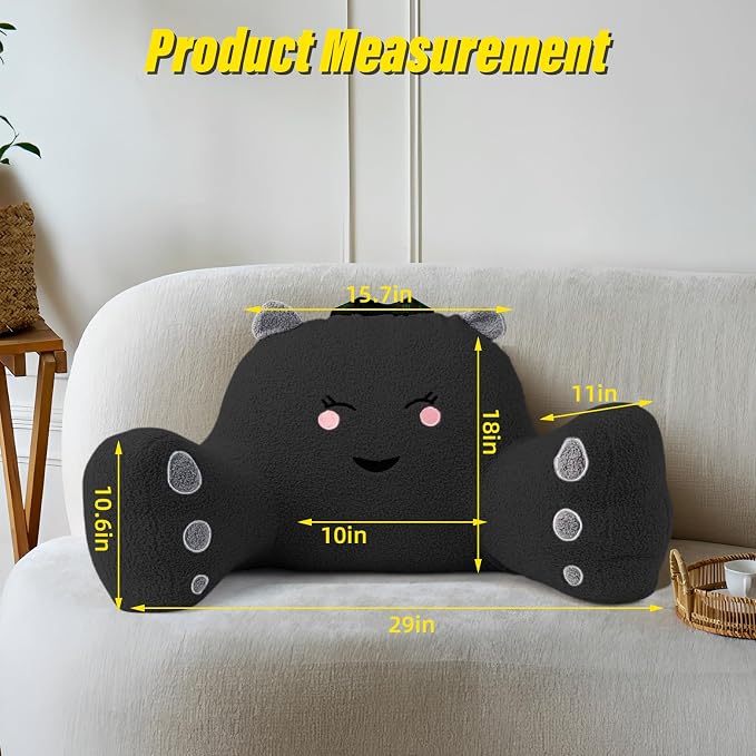 Reading Pillow for Sitting in Bed Couch Teens/Adult, Back Rest Pillow for - Image 2