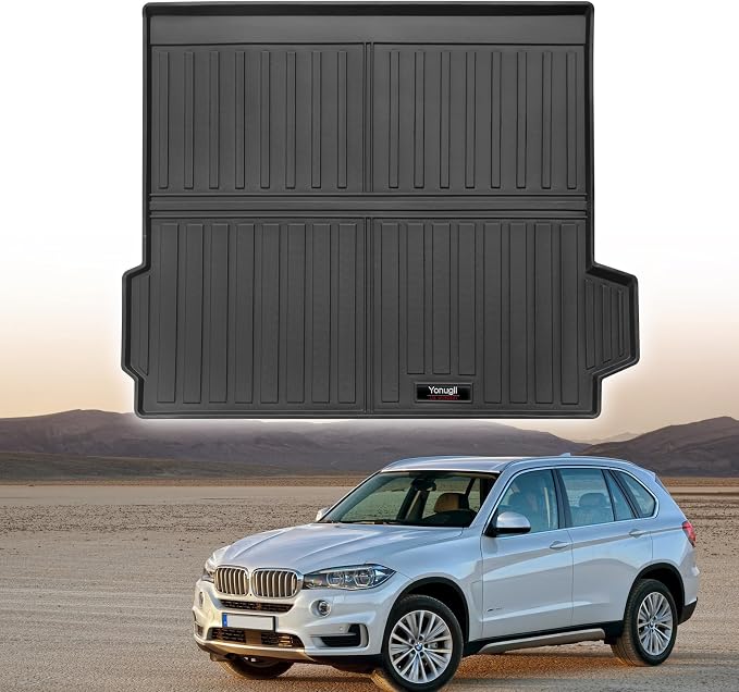Custom for 2007-2018 BMW X5 Cargo Mats Trunk Liner All Weather TPE Protection by Yonugli