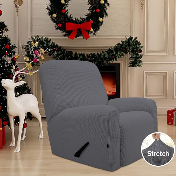 Easy-Going Recliner Stretch Sofa Slipcover Sofa Cover 4-Pieces Furniture - Image 2