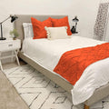 Bed Runner Set - 100% Pure Cotton 800 Thread Count - Luxury 1 Pinch Pleated Bed by Unknown