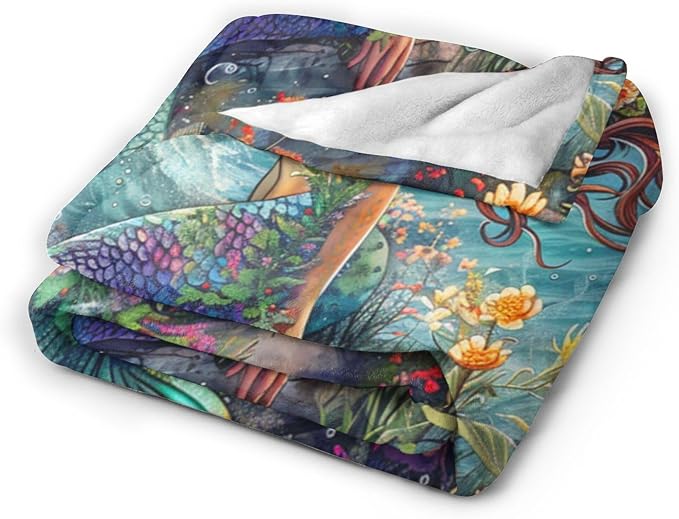Mermaid Throw Blanket - Image 4