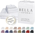 Bella Coterie 6 Piece Luxury Bamboo Viscose Queen Size Sheet Set | 100% by BC