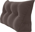 Triangular Reading Backrest Support Large Bolster Wedge Headboard Pillow by PEACHWELL