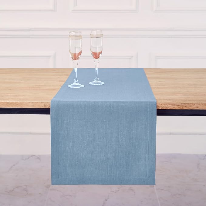 Solino Home Linen Table Runner 120 Inches Long - Image 2