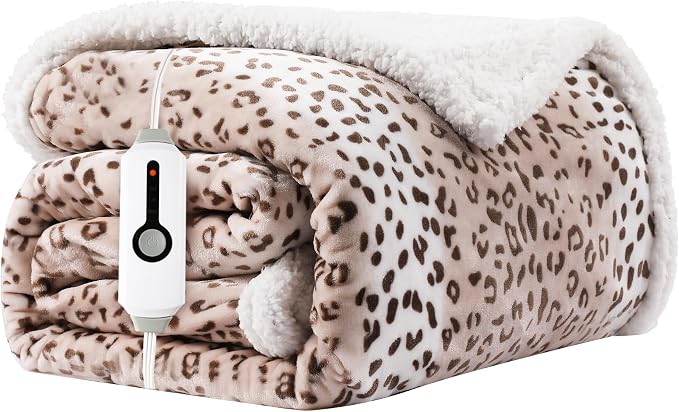 Electric Heated Blanket Throw Size 50"x60" by RALYSUN