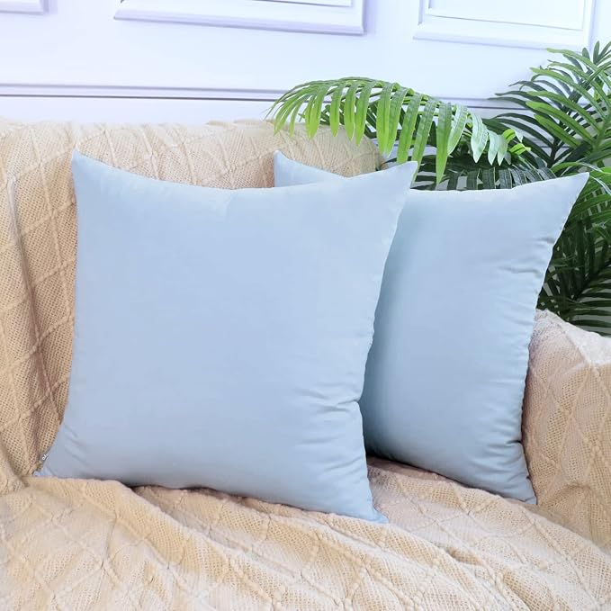 Thmyo 4-Pack 100% Cotton Comfortable Solid Decorative Throw Pillow Case - Image 2
