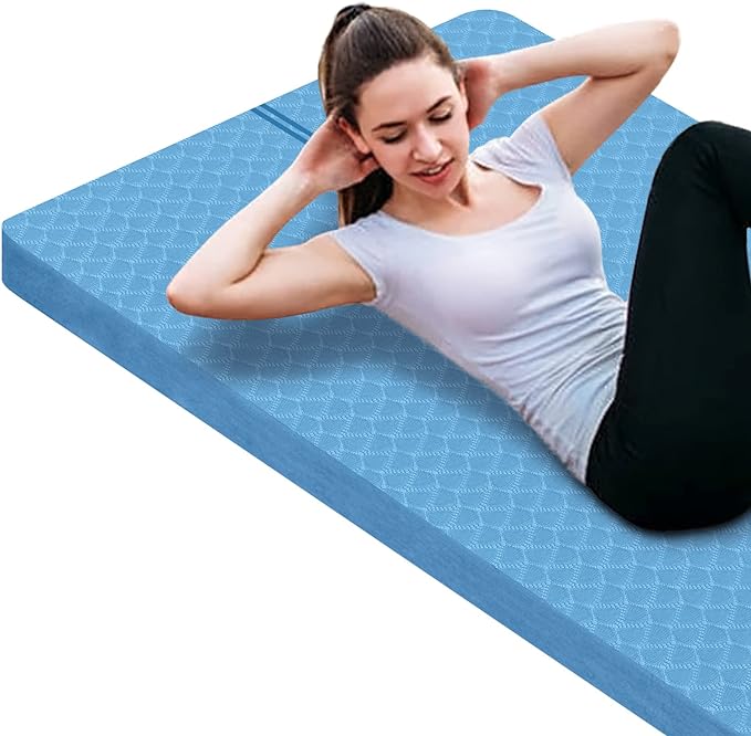 nuveti Large Exercise Mat - 15mm/20mm/30mm Thick Yoga Mat | Workout Mat by BecomeBetterYourself