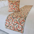 The HomeCentric King/Queen/Twin Orange Luxury King 90"x18" Bed Runner by TheHomeCentric