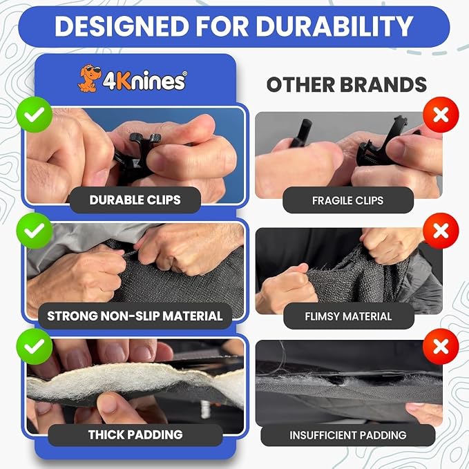 4Knines Split Cargo Liner for SUV – for Dogs & Pets, Heavy-Duty, Waterproof - Image 4