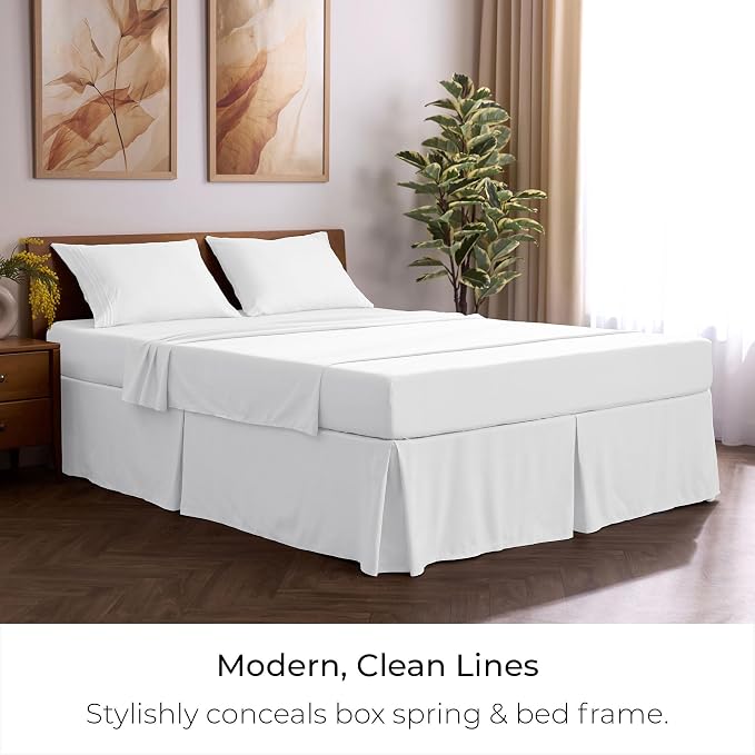Mellanni Bed Skirt Cal King Size- Bed Skirting - Image 5