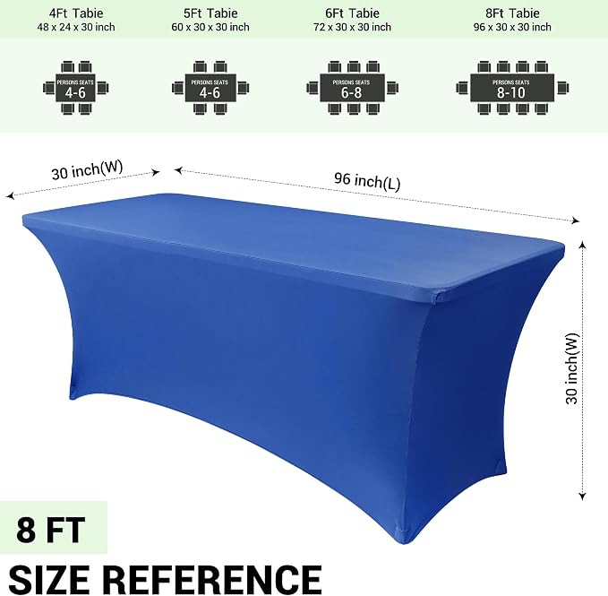 Obstal 6 Pack Stretch Spandex Table Covers - Image 4