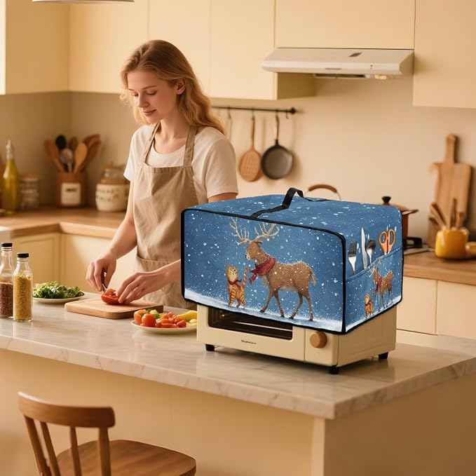 Air Fryer Toaster Oven Dust Cover Countertop Microwave Dust Cover Protector - Image 3