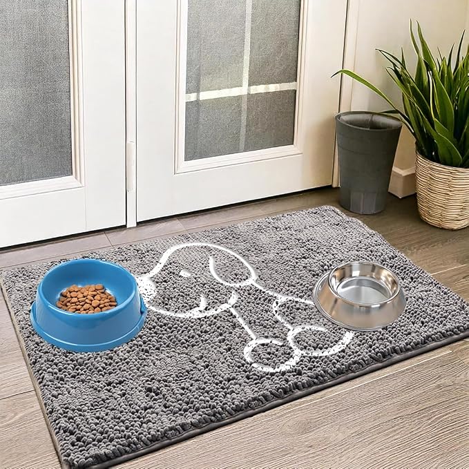 Muddy Mat® Lazy Dog Door Embroidery Mat Super Absorbent Microfiber Indoor by MuddyMat%C2%AE